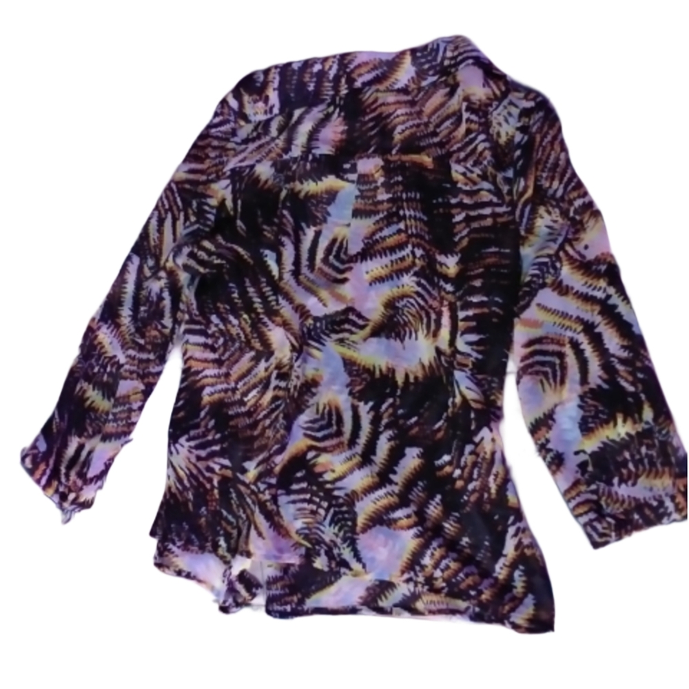 Stylish Multicolor Patterned Blouse - image 2